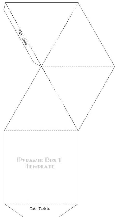 Templates Pyramid Box