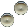 5x12mm Transparent Light Grey Pressed Glass RONDELL / DISC Beads