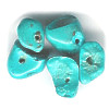 10mm Natural Blue Turquoise CHIP, NUGGET Beads