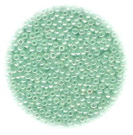 11/o Japanese SEED BEADS - Lt. Mint Trans. Luster