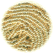 13/o Czech SEED BEADS - Gold Metallic