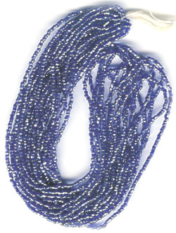 13/o Czech 3-CUT Beads - Blue Irid.