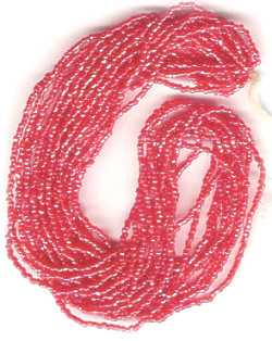 13/o Czech 3-CUT Beads - Trans. Red