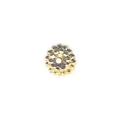 4x8mm 14kt Gold-Filled Bumpy Edged Disc / Spacer Bead