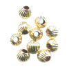 4mm 14kt Gold-Filled CORRUGATED ROUND Beads