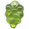 12x15mm Transparent Olive Green Pressed Glass GRAPES Charm Beads