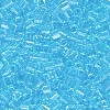 15/o HEX BEADS: Trans. Lt. Turquoise Blue