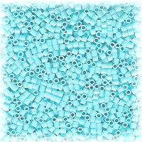 15/o HEX BEADS: Lt. Turquoise Blue