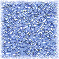 15/o HEX BEADS: Periwinkle Blue Luster