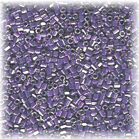 15/o HEX BEADS: Metallic Purple