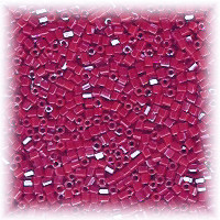 15/o HEX BEADS: Red Luster
