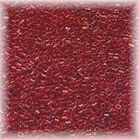 15/o HEX BEADS: Trans. Red