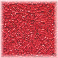 15/o HEX BEADS: Rich Red