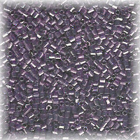 15/o HEX BEADS: Trans. Lilac Luster