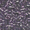 15/o HEX BEADS: Trans. Lilac Luster