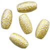 11x19mm Opaque Golden Sugar *Vintage* Czech Pressed Glass OVAL Beads