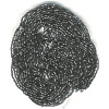 12/o Czech 3-CUT Beads - Opaque Black
