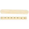 4x8x52mm Natural Bone 8-Hole SPACER BAR Component - Side Drilled Through Width