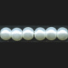 6mm Luster White Czech Pressed Glass Smooth ROUND Pearl Beads