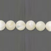 8mm White Mother of Pearl ROUND Beads