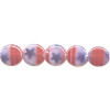 8mm Red, White & Blue Pressed Glass Patriotic *Stars & Strips* COIN / DISC Beads