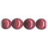 8mm Red Sponge Coral ROUND Beads