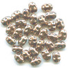 3x7mm Antiqued Metallic Copper Acrylic Dimpled Flat OVAL Beads