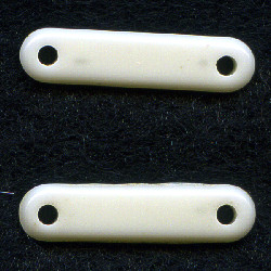 5x18mm 2-Hole Bone White Acrylic Necklace/Choker SPACERS