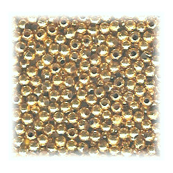 2mm Metallic Gold Acrylic ROUND Beads