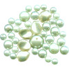 6mm -13mm Mint Green Pearl *Vintage* Acrylic Bead Mix