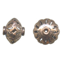 10x12mm Antiqued Copper Bali Style SAUCER Beads