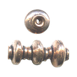8x8mm Antiqued Copper RONDELL Beads
