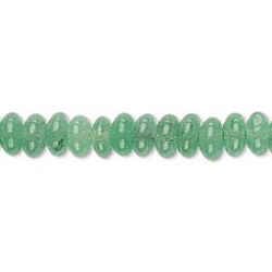 3x6mm Green Aventurine Gemstone RONDELLE Beads