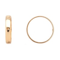 16x3mm ROUND Brass BEAD FRAMES for 14mm Bead: Gold-Finished