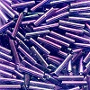 MIYUKI® #3 (1.9x9mm) BUGLE BEADS: Transparent Amethyst Purple, A/B