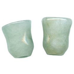 10x12mm Jadeite Miniature CHINESE TEA CUP Beads