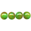 12mm Green & Yellow Jadeite ROUND Beads