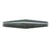 1-1/2" Black Horn Tapered HAIRPIPE TUBE Beads