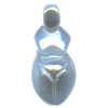 22x50mm Black Agate GODDESS Pendant/Focal Bead