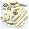 5mm to 40mm Natural Bone Bead Mix