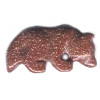 12x22mm Red Goldstone COYOTE/WOLF Animal Fetish Bead