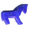 24x26mm Lapis Dyed Howlite HORSE Animal Fetish Bead