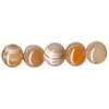 6mm Banded Red Sardonyx Agate ROUND Beads