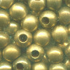 7mm Solid French Brass Smooth ROUND Beads