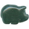 13x18mm Blackstone BOAR, PIG Animal Fetish Bead