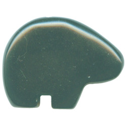 20x30mm Blackstone Zuni BEAR Animal Fetish Bead