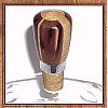 Segmented Red Cedar & Exotic Jelutong Classic Cork Wine Bottle Stopper ~ JBC Woodcraft®