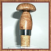 Big Leaf Maple Burl & Claro Walnut Classic Cork Wine Bottle Stopper ~ JBC Woodcraft®