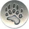 3/4" Antiqued Pewter (Loop-Back) *Bear Track* BUTTON CLOSURES