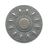 7/8" Antiqued Brasstone Metalized Acrylic (Loop-Back) *Aztec* CONCHO BUTTON CLOSURE
